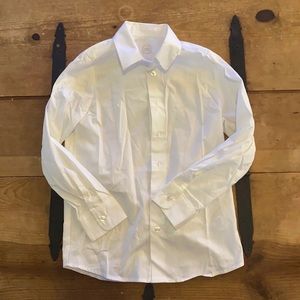 Wonder Nation Boys White Button Down Shirt
